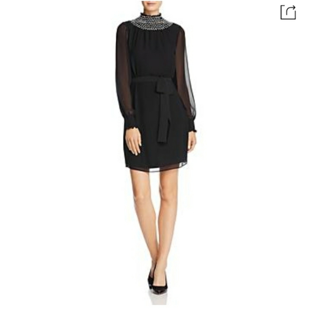 Michael Kors Rhinestone embellished smocked dress - Picture 13 of 15